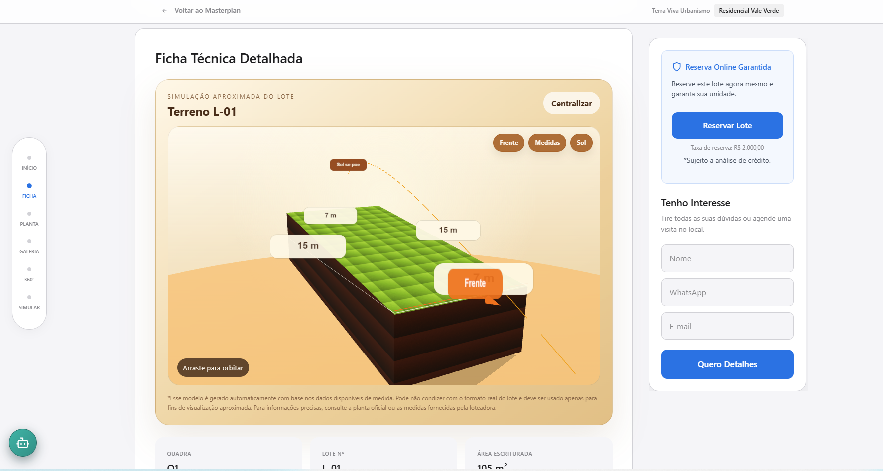 Simulador do terreno